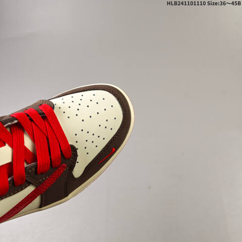 Jordan Air Jordan 1 Low x Travis Scott Brown White Red EU 36-45 Casual - Unisex (BS-63868)