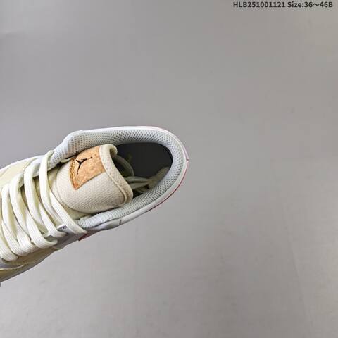 Jordan Air Jordan 1 Low White Cream Pink Gum EU 36-46 Casual - Unisex BS-63301