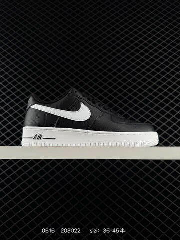Nike Air Force 1 Low Black White Silver EU 36-45 Sneaker Unisex BS-70744