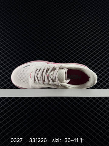 HOKA ONE ONE Bondi 9 White Light Pink Dark Pink EU 36-41 5 Running Shoe Running Sneakers - Unisex (BS-86281)