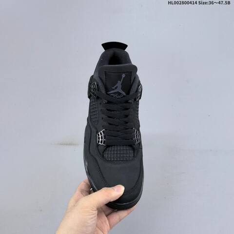 Jordan Air Jordan 4 Retro Black 36 47 5 Basketball - Unisex (BS-66199)