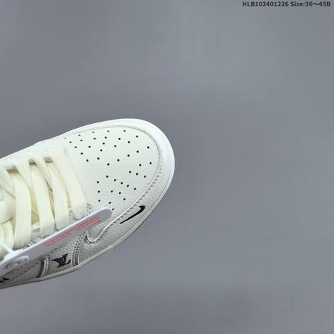Nike Air Jordan 1 White Gray Purple 36 45 Lifestyle - Unisex (BS-67268)