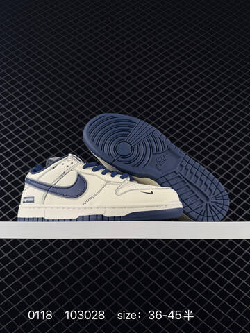 Nike SB Dunk Low Supreme Sail Navy EU 36-45 5 Skate - Unisex (BS-73089)