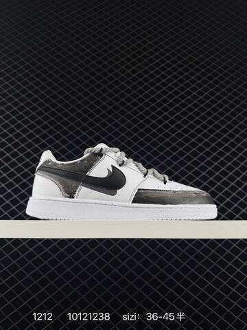 Nike Court Vision Low White Black Grey EU 36-45 Casual - Unisex (BS-73738)
