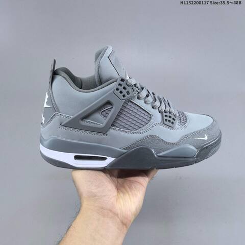Jordan Air Jordan 4 Olive Green Black Sail 35 5-48 Basketball - Unisex (BS-66939)