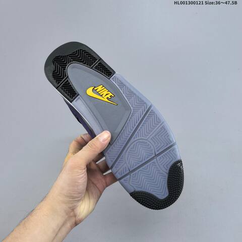 Jordan Air Jordan 4 Retro OG Imperial Purple Black Yellow EU 36-47 5 Basketball - Unisex (BS-66898)