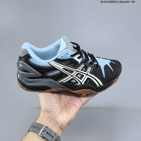 ASICS GEL RESOLUTION 5 Black Light Blue White Gray EU 40-45 Tennis Shoe Casual Sneakers - Men s BS-68842