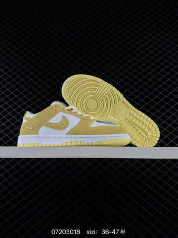 Nike Dunk Low White Light Yellow EU 36-47 Skate - Unisex (BS-70154)