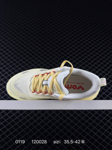 Nike Vomero Plus Cream Yellow With Red Accents 35 5-42 5 Running - Unisex (BS-73078)
