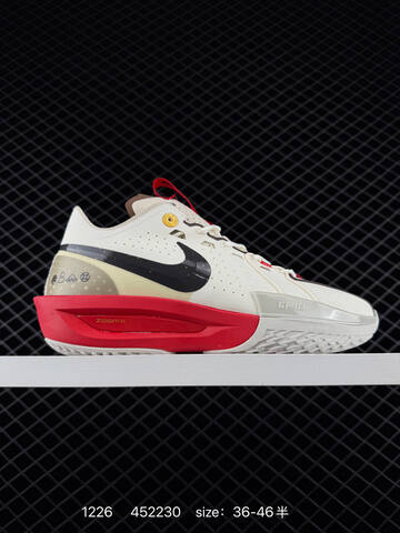Nike Air Zoom G T Cut 3 White Black Red EU 36-46 5 Basketball - Unisex (BS-73485)