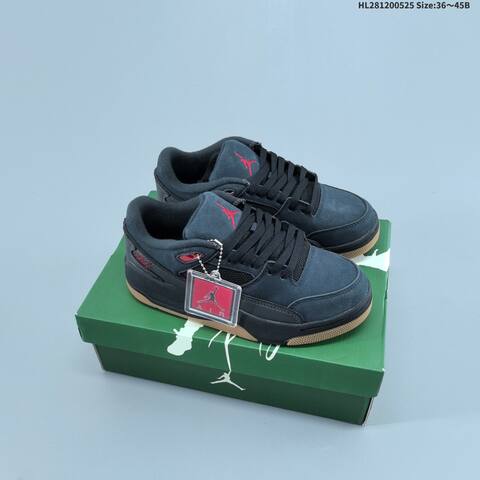 Jordan Flight Court Black Gray Red EU 36-45 Casual - Unisex (BS-65880)