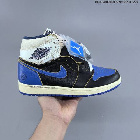 Air Jordan Air Jordan 1 Retro High OG Black Royal Blue Cream 36 47 5 Basketball - Unisex (BS-67118)
