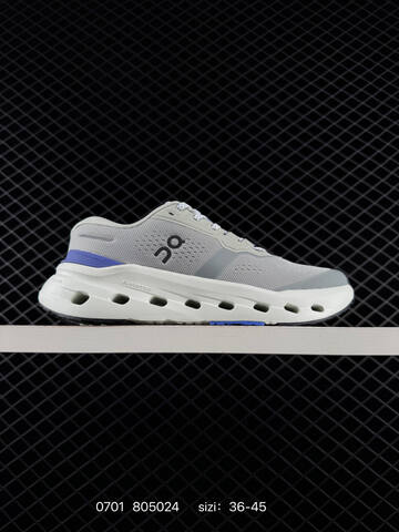 On Cloudmonster 3 Gray Black White Blue EU 36-45 Running Shoe Running Sneakers - Unisex BS-85095