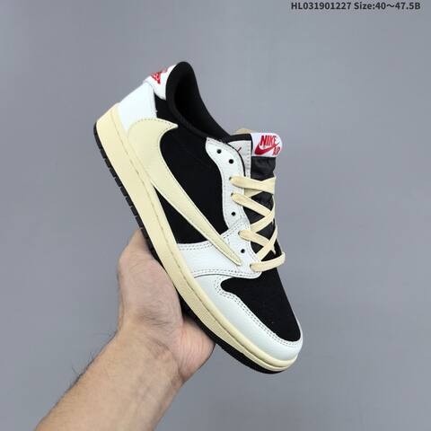 Jordan Air Jordan 1 Low x Travis Scott Black White EU 40-47 5 Lifestyle - Men's (BS-67225)