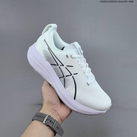 ASICS Gel Kayano 33 White Black And Brown Red EU 36 45 Running Shoe EU 36-45 Running Sneakers - Unisex (BS-68805)