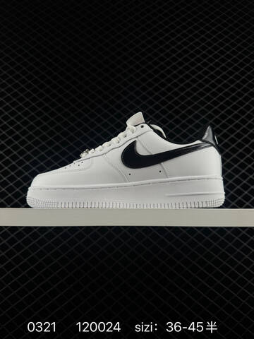 Nike Air Force 1 07 White Black EU 36-45 Casual - Unisex (BS-72547)