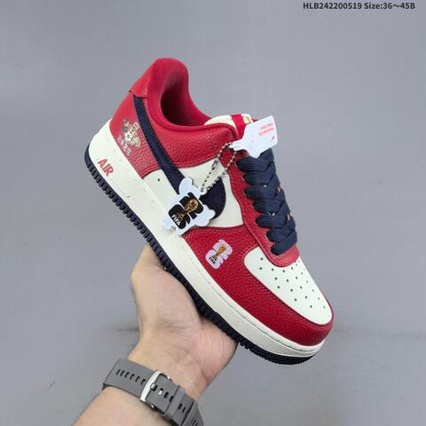 Nike Air Force 1 07 LV8 DW8806-016 Red White Navy Blue EU 36-45 Skate Shoe - Unisex BS-60260