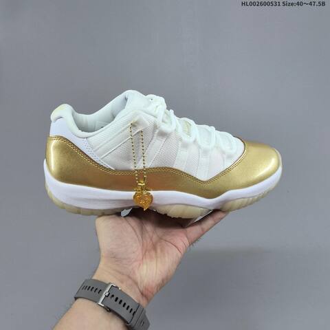 Jordan Air Jordan 11 Retro Low White Gold EU 40-47 5 Basketball - Men's (BS-65836)