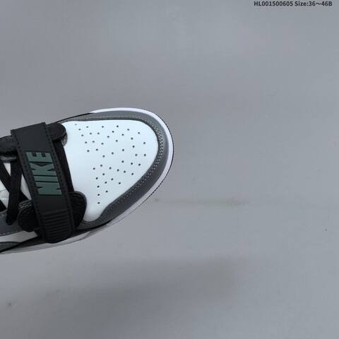 Nike Air Jordan Legacy 312 Low White Black Gray Oxidized Green 36 46B Casual - Women's (BS-65809)