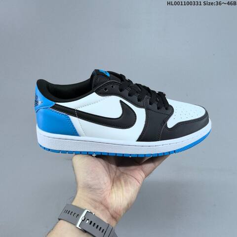 Air Jordan 1 Low OG Black And Dark Powder Blue AIR JORDAN 1 Aj1 Lifestyle BS-66378