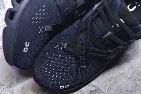 On Running Cloud X4 Navy Black Purple Running Shoe Running Sneakers (BS-59774)