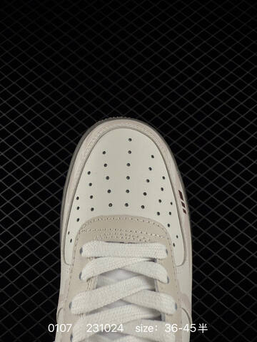 Nike Air Force 1 Low Cream White With Brown And Tan Accents 36-45 Lifestyle - Unisex (BS-73263)