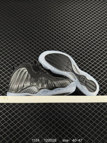 Nike Air Foamposite One QS Black Carbon Fiber With Icy Blue Sole EU 40-47 Basketball - Men's (BS-74034)