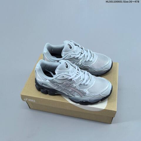 ASICS GEL-NYC Black Silver Dark Green Cream EU 36-47 Running Shoe Running Sneakers - Unisex (BS-68774)