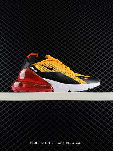 Nike Air Max 270 AH8050-005 Black White Yellow Red Teal EU 36-45 Running - Unisex (BS-71550)