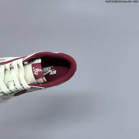 Jordan Air Jordan 1 Low x Travis Scott Sail Burgundy EU 36-45 Casual - Unisex BS-67089