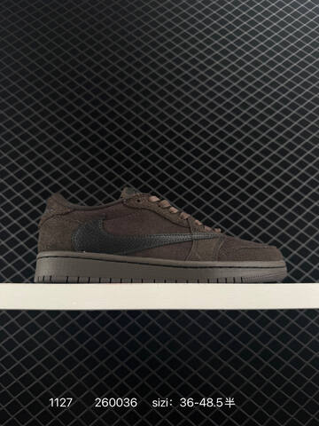 Jordan Air Jordan 1 Low OG SP Travis Scott Velvet Brown Dark Brown Black EU 36-48 5 Sneaker - Unisex (BS-80173)