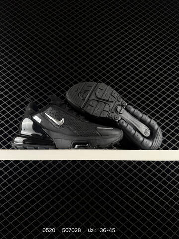 Nike Air Max 270 Black Silver EU 36-45 Running - Unisex (BS-71336)
