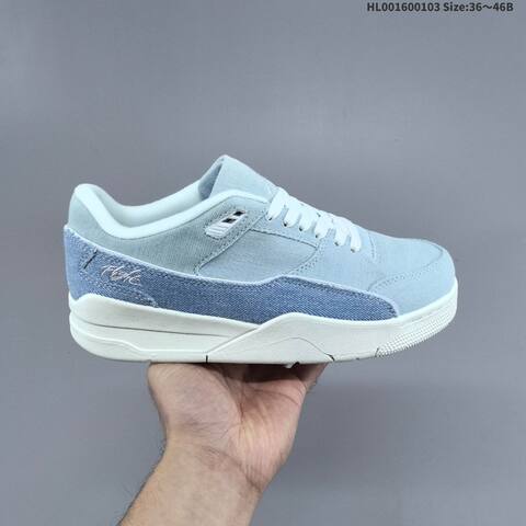 Jordan Air Jordan 4 Retro Light Blue White 36 46B Lifestyle - Women's (BS-67136)