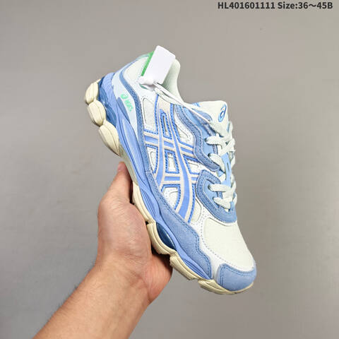 ASICS GEL-NYC Cream Blue Green Off White EU 36-45 Running Shoe Running Sneakers - Unisex (BS-69314)