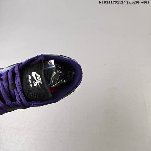 Nike SB Dunk Low Pro Purple Dark Grey Black EU 36-46 Skate Shoe - Unisex BS-63136