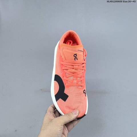 On Cloudboom Volt Coral Orange White Black EU 36-45 Running Shoe Running Sneakers - Unisex (BS-69494)