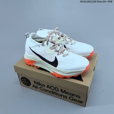 Nike ACG Zegama Trail 2 HV8113-005 Black White Grey Orange EU 36-45 Trail Shoe - Unisex BS-62332