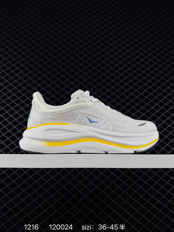 HOKA ONE ONE Bondi 9 White Yellow Blue Black EU 36-45 Running Shoe Running Sneakers Unisex BS-86353