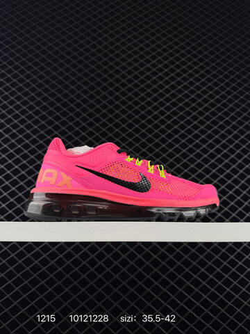 Nike Air Max 2013 White Gray Black Neon Yellow 35 5-46 Running - Unisex (BS-73679)