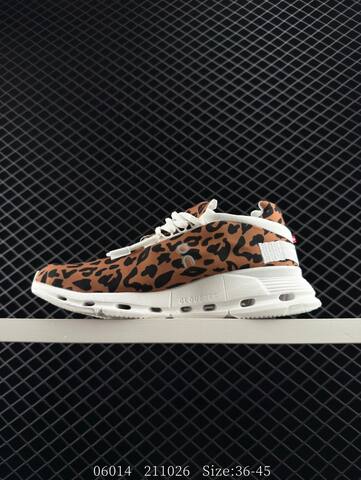 On Cloudnova Brown Black White Leopard EU 36-45 Running Shoe Running Sneakers - Unisex (BS-85559)