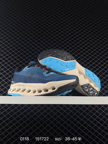 On Cloudsurfer Trail 2 Pearl Grey Black Orange EU 36-45 Trail Shoe Trail Running Sneakers - Unisex (BS-85415)