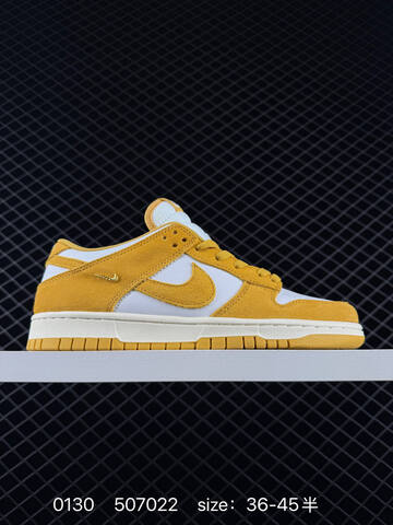 Nike SB Dunk Low Pro White And Yellow Gold 36-45 Skate - Unisex (BS-72878)
