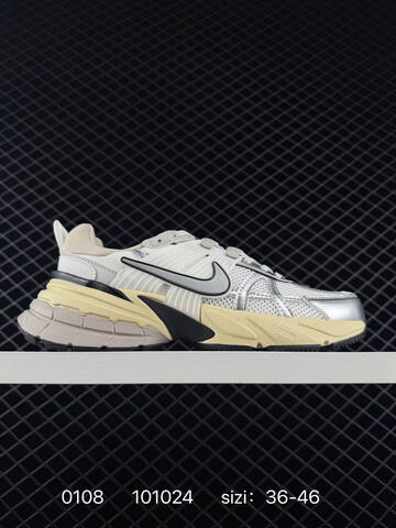 Nike V2K Run White Silver Cream Black EU 36-46 Running - Unisex (BS-73258)