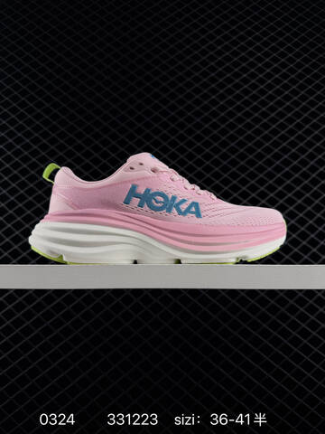 HOKA Bondi 8 White Blue Cyan Orange Yellow EU 36-45 Running Shoe Running Sneakers - Unisex (BS-86283)