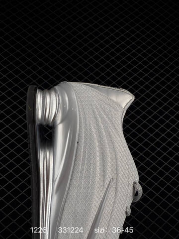 Nike Shox Light Grey Silver Black EU 36-45 Casual - Unisex (BS-73471)