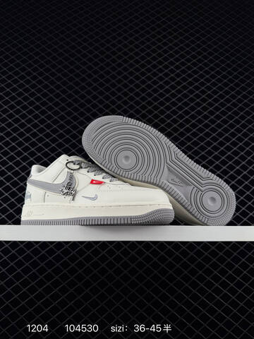 Nike Air Force 1 07 White Grey Red And White Light Blue EU 36-45 5 Lifestyle - Unisex (BS-73848)