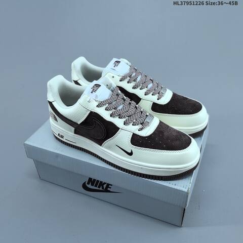 Nike Air Force 1 07 LX Off White Dark Brown EU 36-45 Skate Shoe - Unisex BS-62407