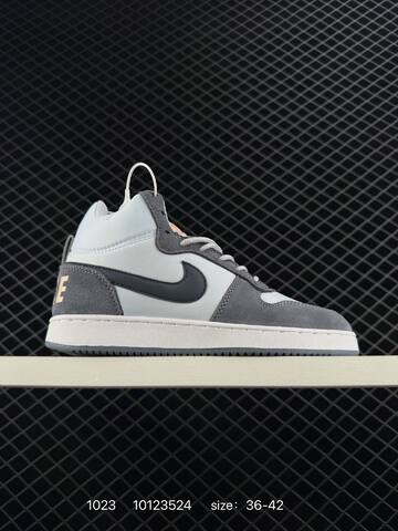 Nike Court Borough Mid White Grey Burgundy White Black Gum White Grey Blue White Red Black EU 36-45 5 Casual - Unisex (BS-74633)