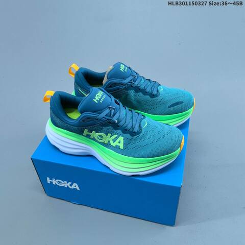 HOKA ONE ONE Bondi 8 Grey Black Red Purple Yellow EU 36-45 Running Shoe Running Sneakers - Unisex (BS-69372)