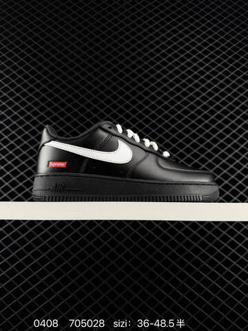 Nike Air Force 1 Low Supreme Multiple Colorways Wheat Gum Black White Black All Black EU 36-48 5 Half Sizes Available Lifestyle - Unisex BS-72235